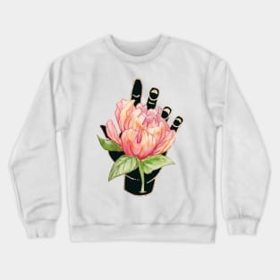 Gilded Hands - Peony Dark Version Crewneck Sweatshirt